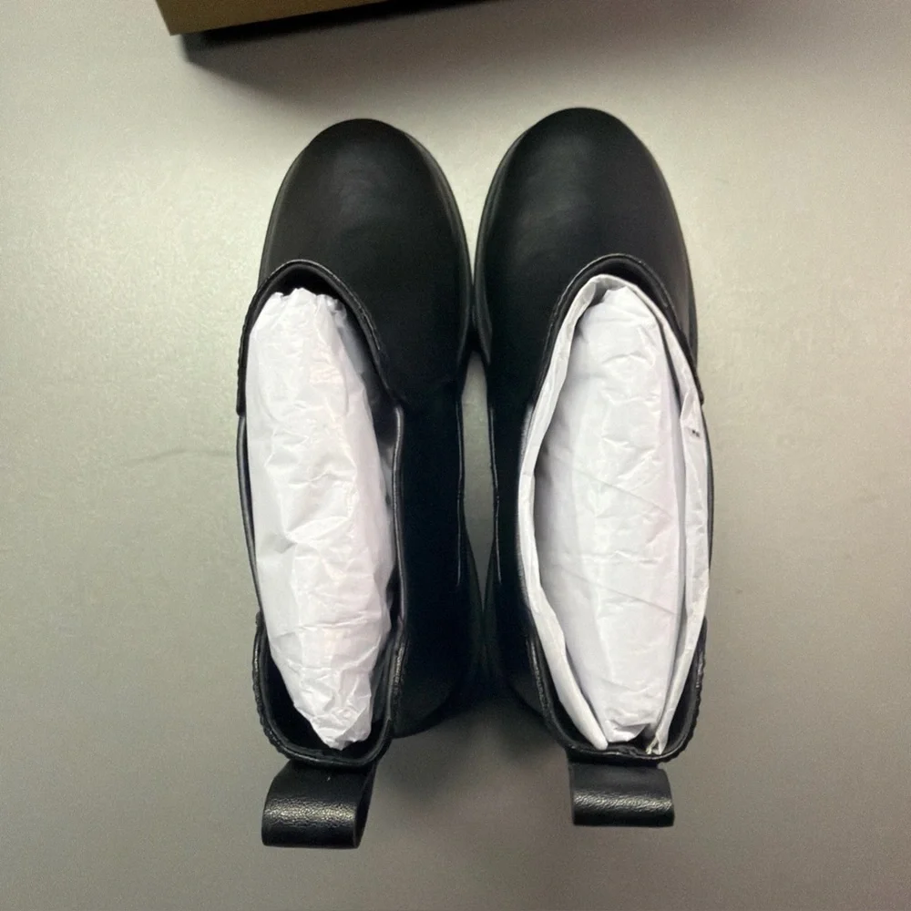 Coach Colson Signature‎ Pull On Boot Men's Size 9B Leather Ankle Graphite/Black